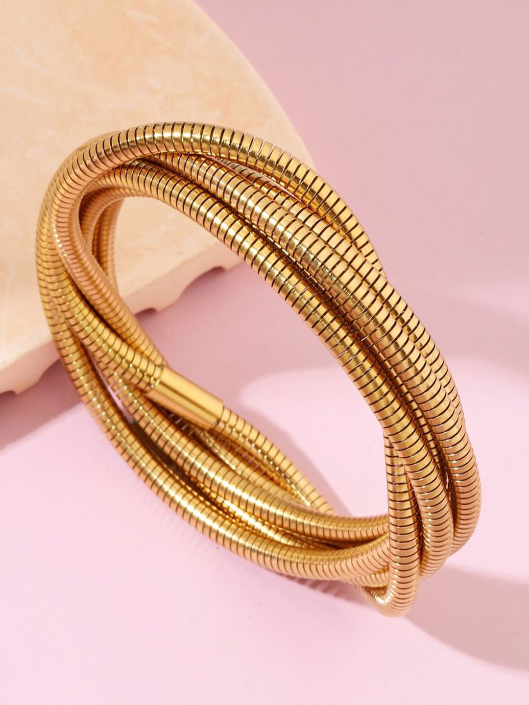 SALTY Tangled Stainless Steel Multistrand Bracelet