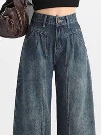 Women Straight Fit Mid-Rise Dark Fade Jeans