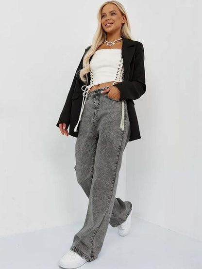 Women Relaxed Fit High-Rise Light Fade Jeans