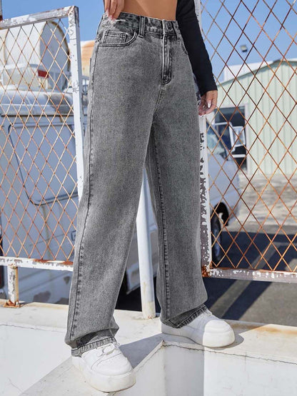 Women Regular Fit High-Rise Cotton Non-Strechable Jeans