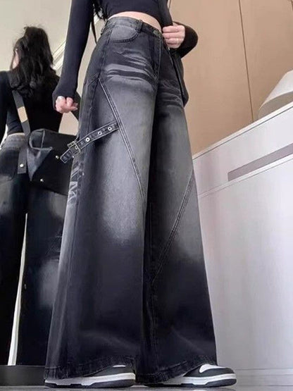 Women Baggy Fit Mid-Rise Light Fade Jeans