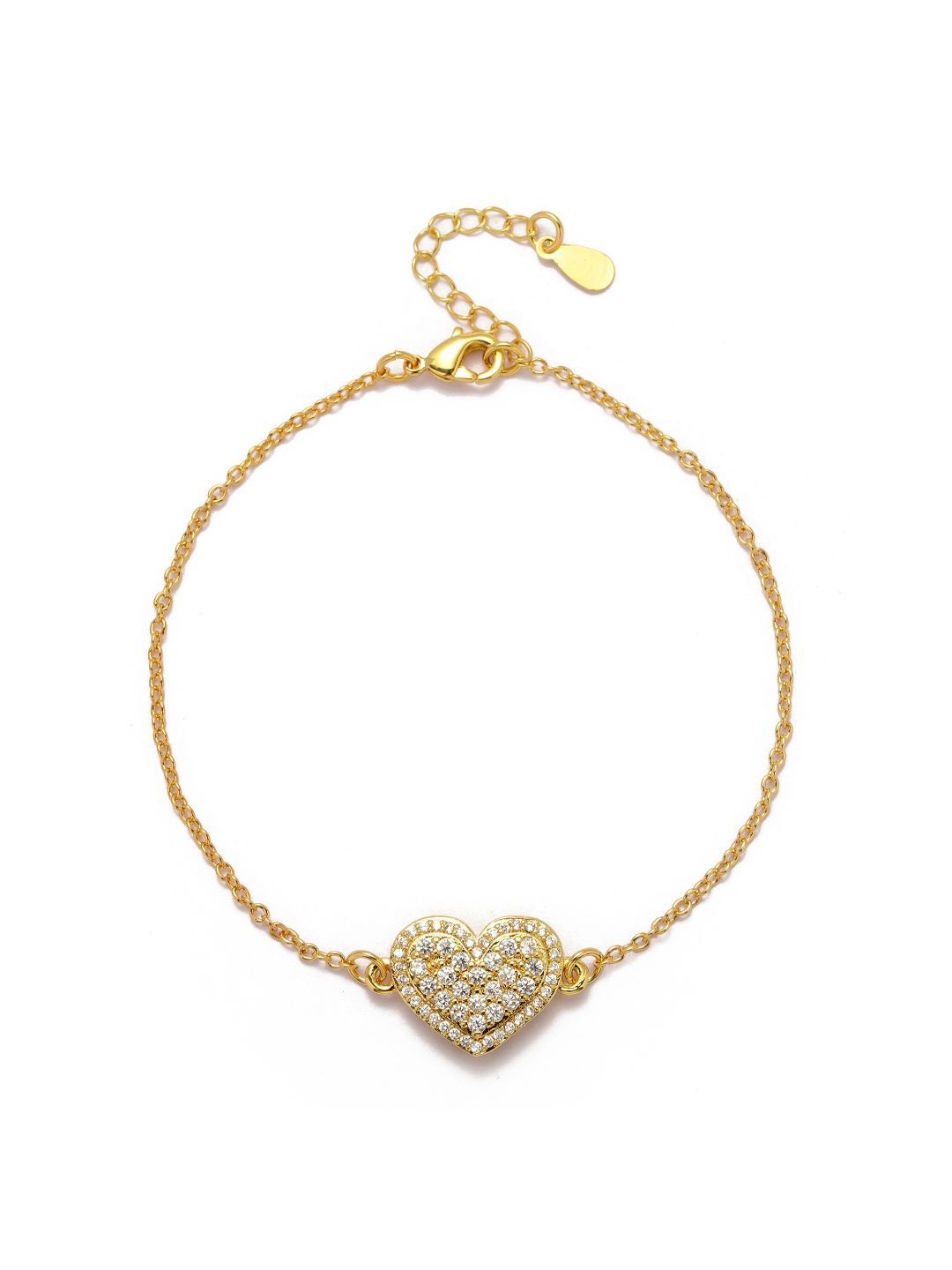 SALTY Stone Studded Loving Touch Heart Jewellery Set for Women & Girls