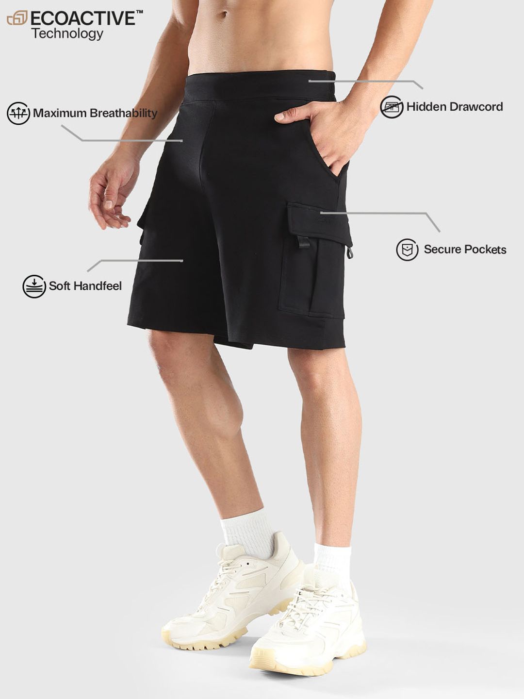 Men Regular Fit Cargo Shorts
