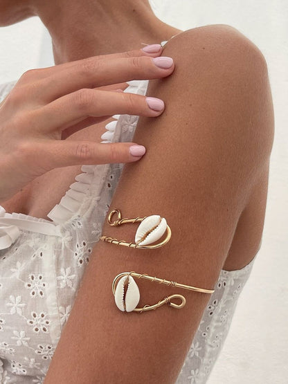 Women Gold-Plated Cuff Bracelet
