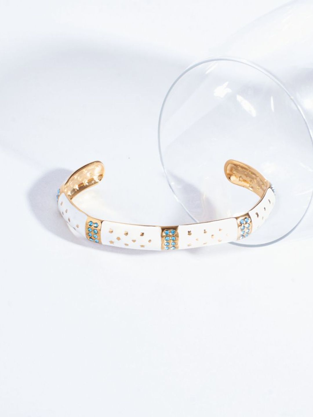 SALTY Pack of 2 Women Opulent Gold Cuff Accents Bracelet