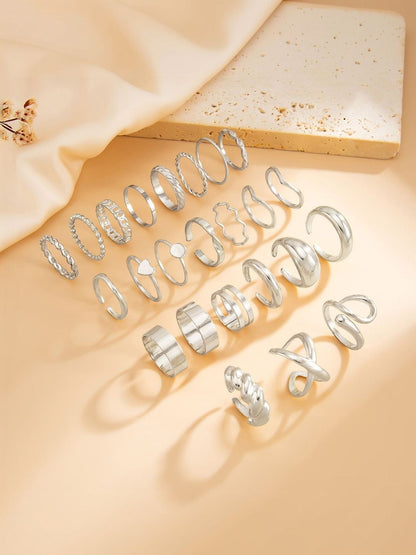 Set Of 24 Gold-Plated Finger Ring