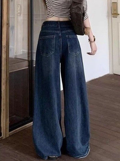 Women Mid-Rise Heavy Fade Retro Denims Regular Fit Jeans