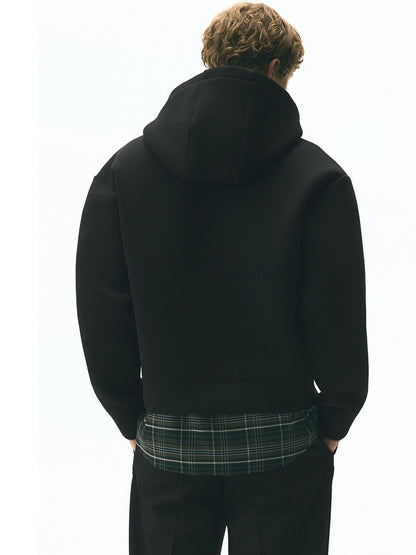 Men Loose Fit Zip-Through Hoodie