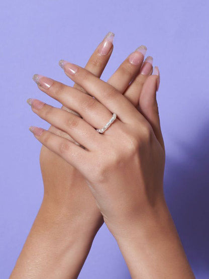 SALTY Set Of 2 Champagne Self-Love & Pearlescent Ring
