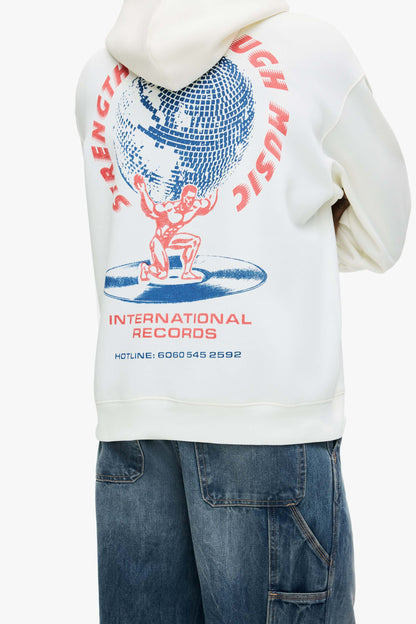 Relaxed Fit Printed Hoodie