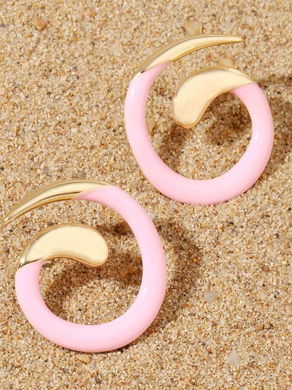 SALTY Spiral Luxury Contemporary Studs