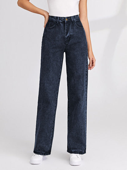 Women Straight Fit High-Rise Jeans