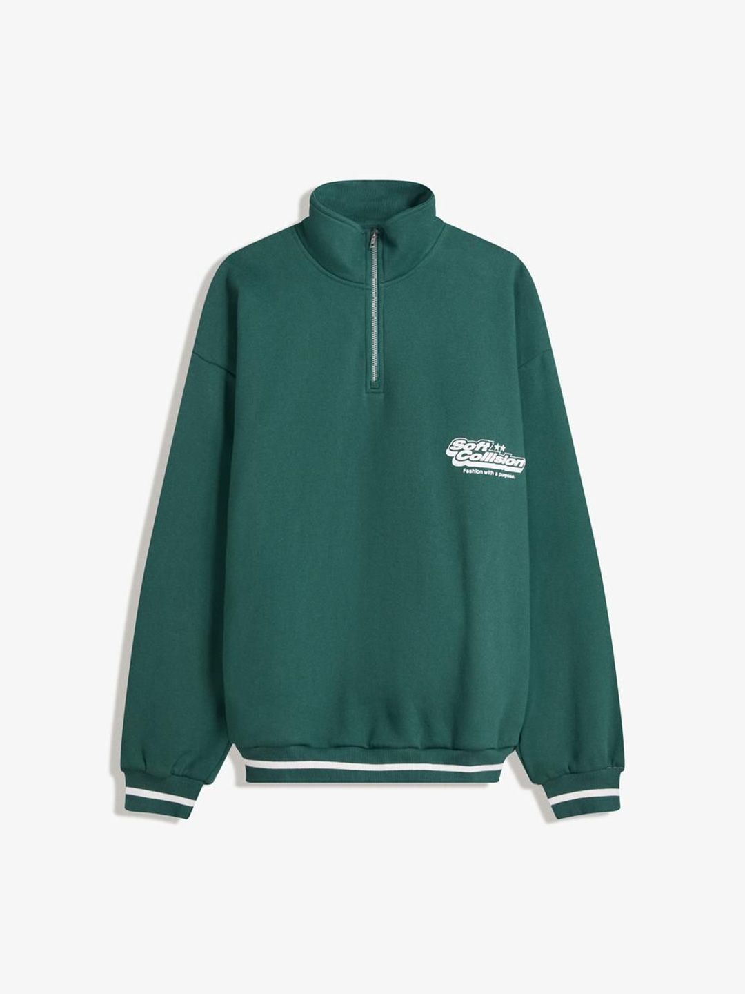 Printed quarter-zip sweatshirt