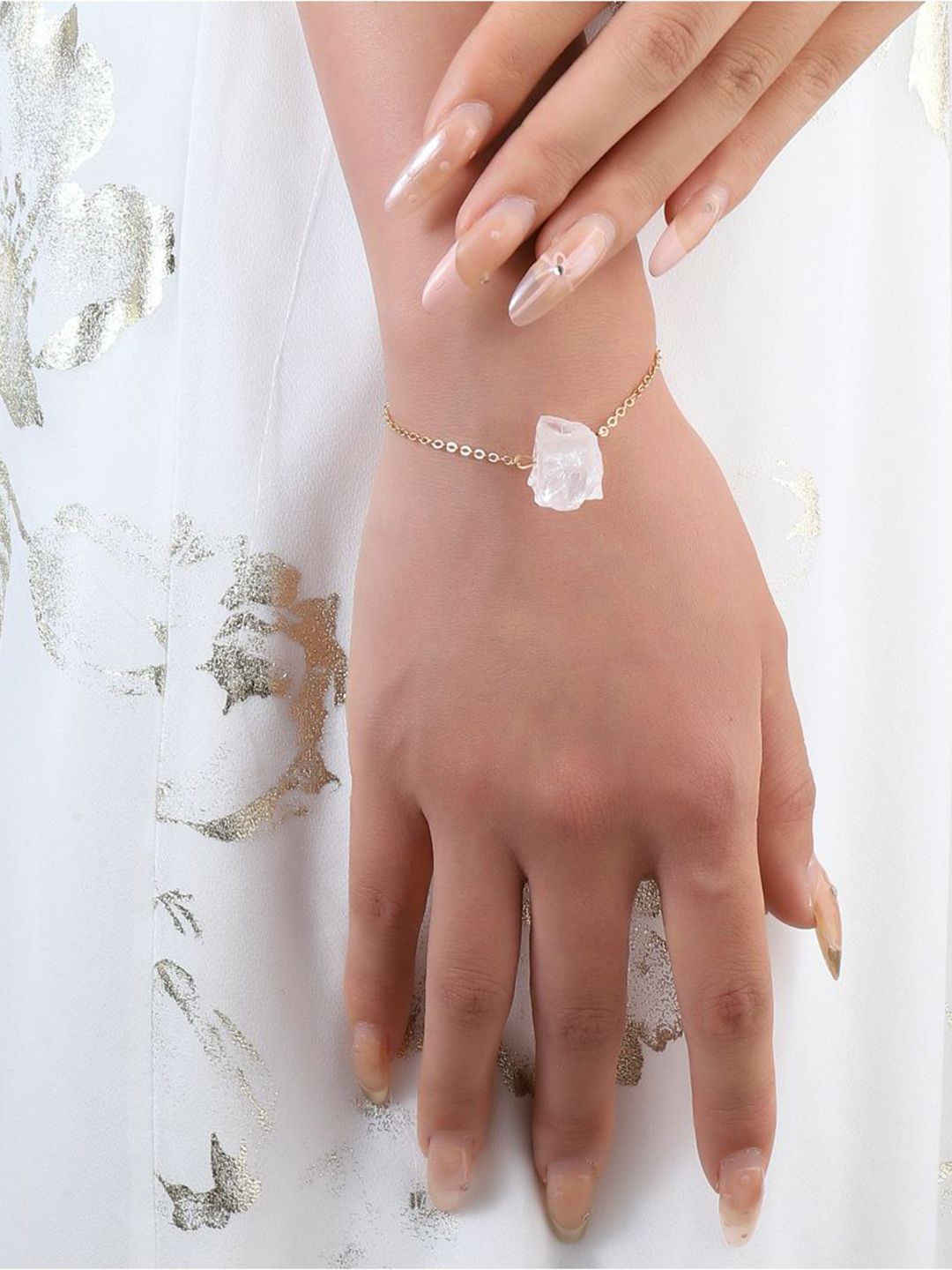 SALTY Set Of 2 Stone Of Feminine Charm Bracelets