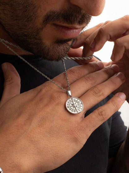 Men Silver-Plated Chain