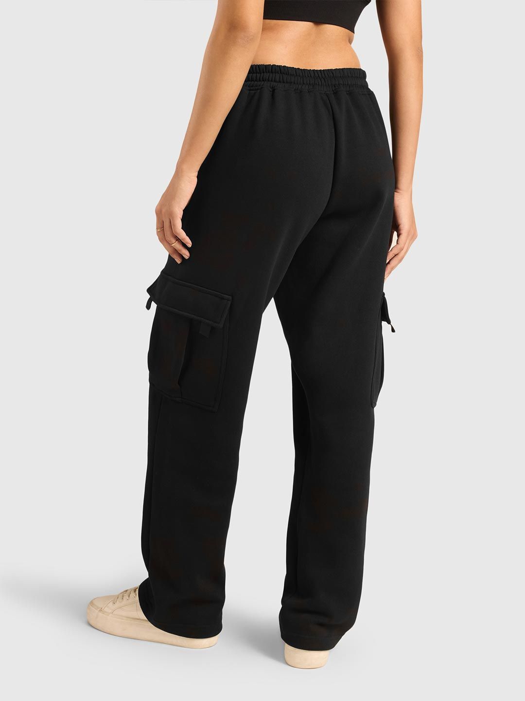 Women Cloud Ease Relaxed Fit Mid Rise Cargo Pants