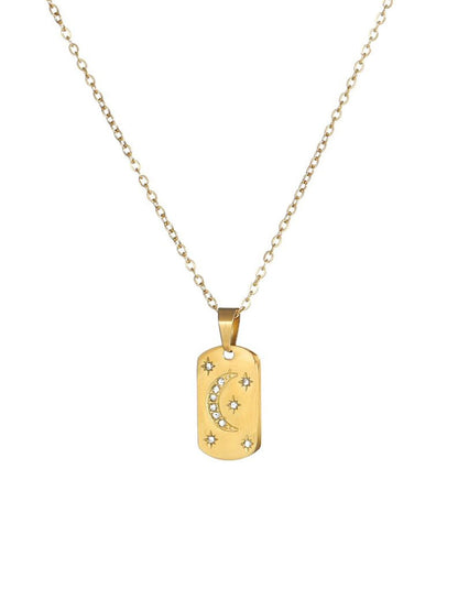 SALTY Stainless Steel Pendant With Chain