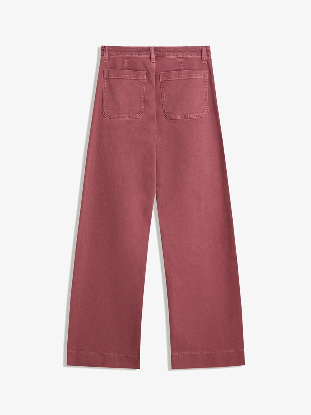 Women Regular Fit Seamless Pockets High-Rise Wide-Leg Cotton Jeans