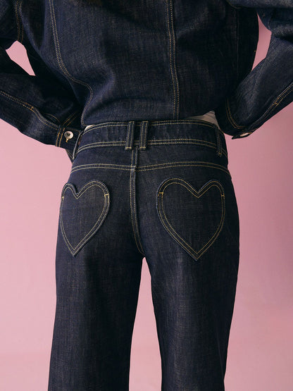 Women Printed baggy jeans