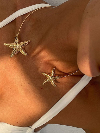 Gold-Plated Open Minimal Necklace