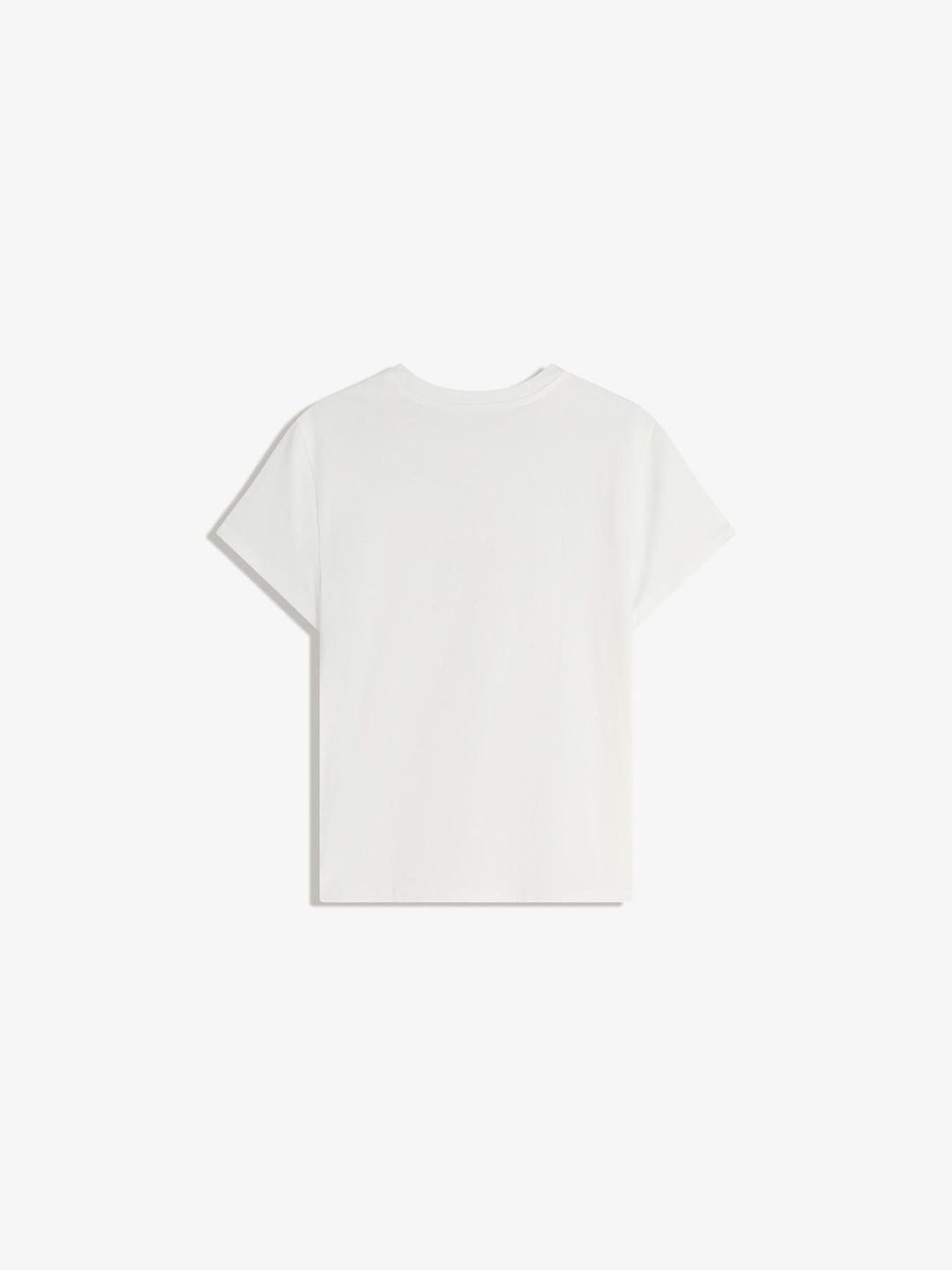 Short sleeve T-shirt with rhinestone print