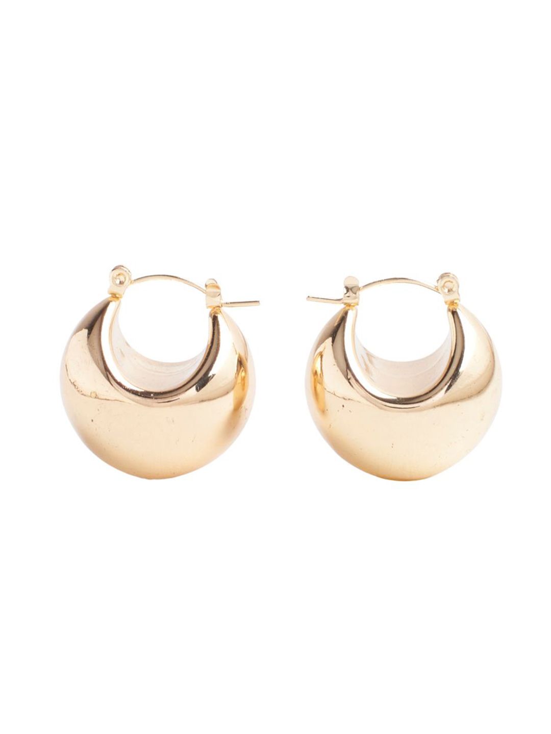 SALTY Dramatic Stainless Steel Contemporary Hoop Earrings