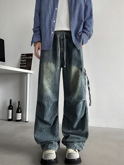 Men Baggy Mid-Rise Jeans