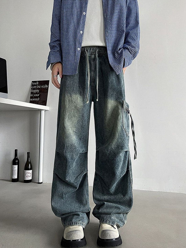 Men Baggy Mid-Rise Jeans
