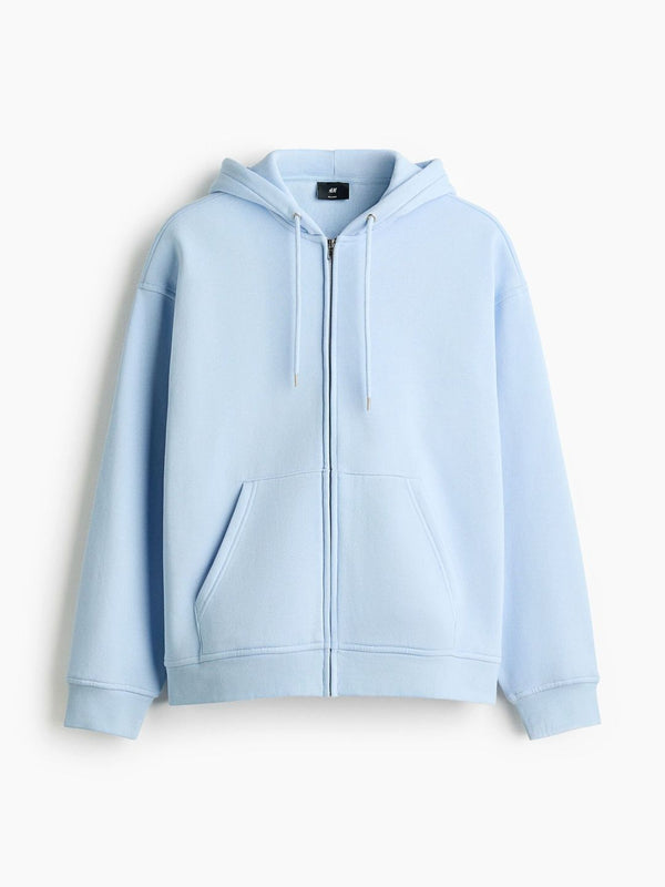 Loose Fit Zip-Through Hoodie