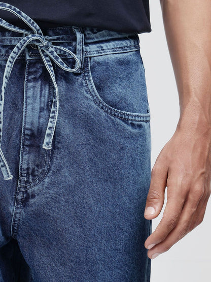 Men Comfort Stretchable Otto Light Blue Baggy Jeans