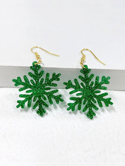 Leaf Shaped Drop Earrings