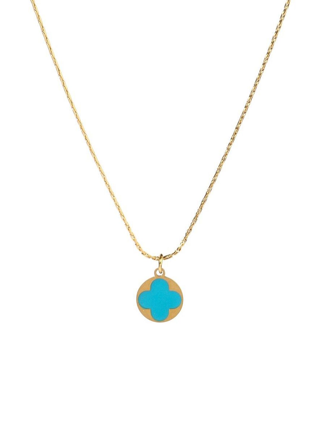 SALTY Stainless Steel Clover Pendant With Chain