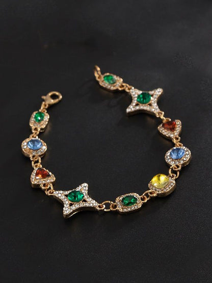 Men Handcrafted Gold-Plated Multistrand Bracelet