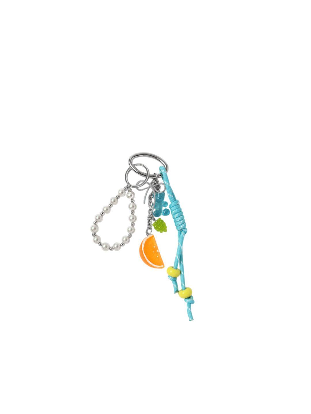 SALTY Tropical Fruit Slices & Beads Bag Charm