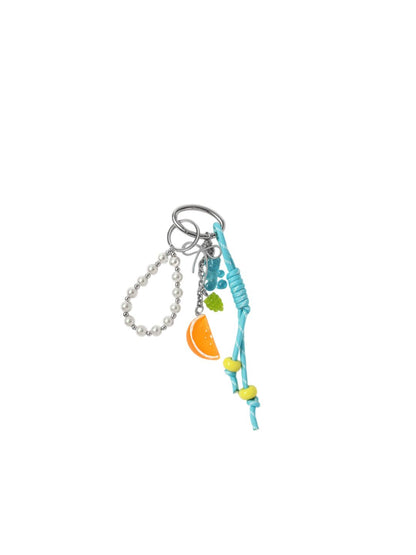 SALTY Tropical Fruit Slices & Beads Bag Charm