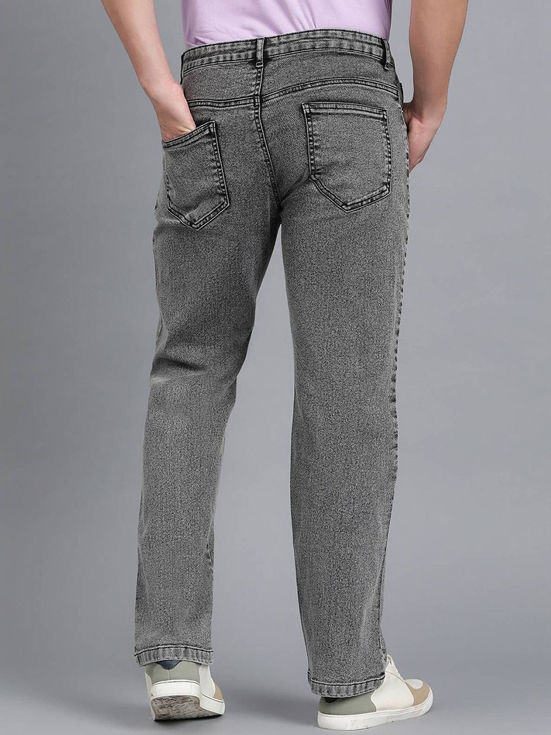 Men Regular Fit Mid-Rise Stretchable Jeans