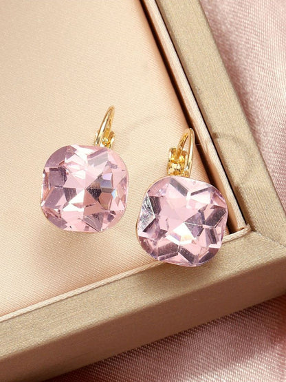 SALTY Valentines Day Vibrant Stone Chic Contemporary Studs Earrings