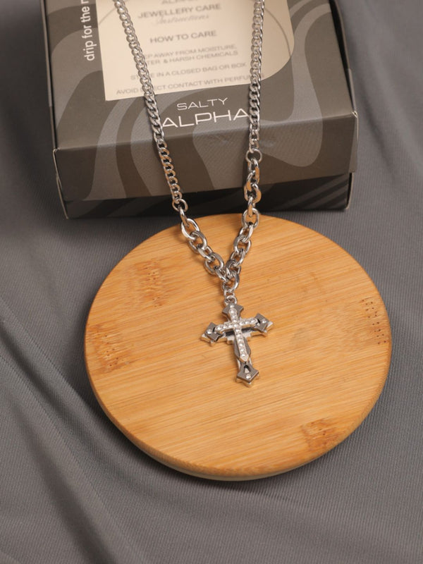 SALTY Men Silver-Plated Chain
