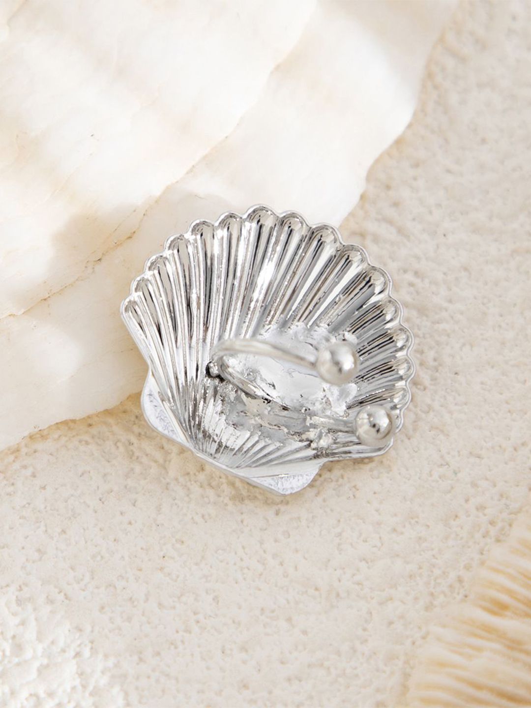 Silver-Plated Contemporary Studs