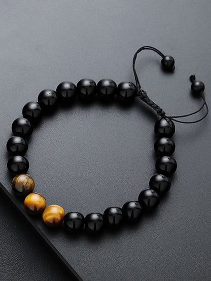 Men Artificial Beads Bracelet