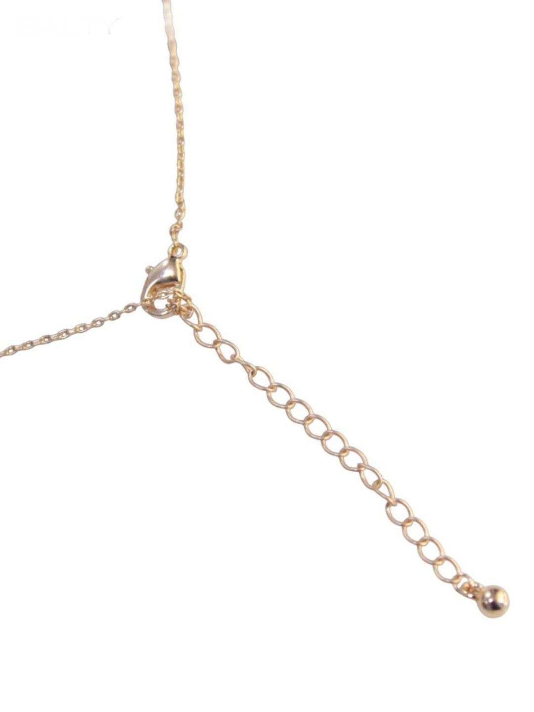 SALTY Artificial Stones Studded Heart Evil Eye Jewellery Set