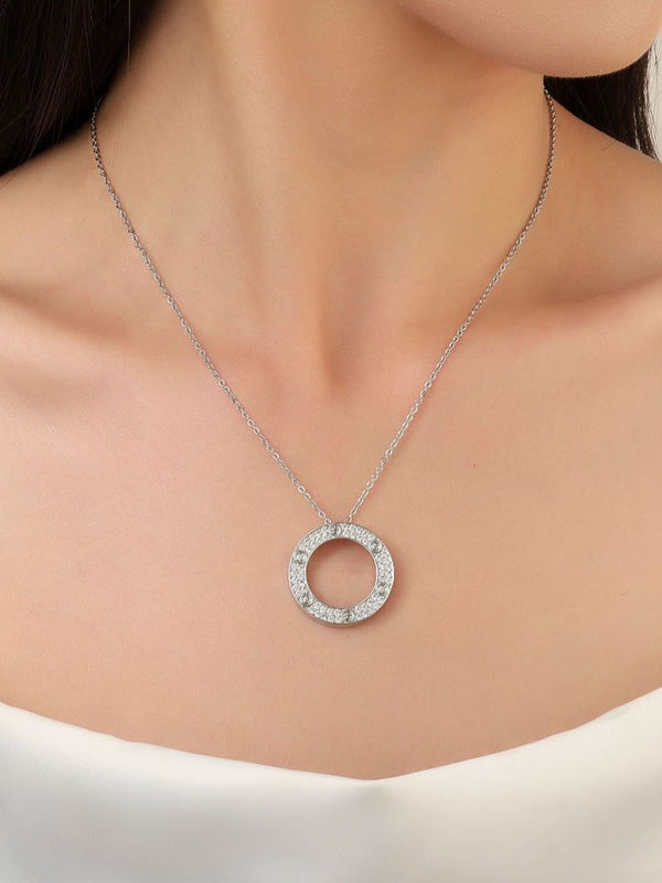 SALTY Circular Wheel Charm Pendant & Chain