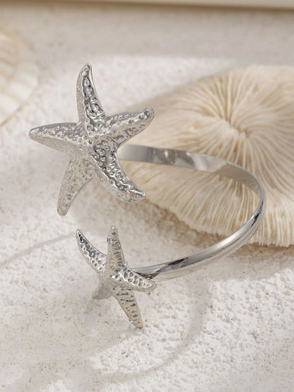 Women Silver-Plated Cuff Bracelet