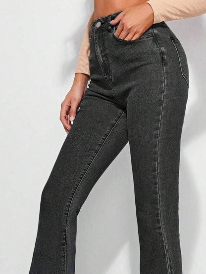 Women Bootilicious Bootcut High-Rise Cotton Jeans