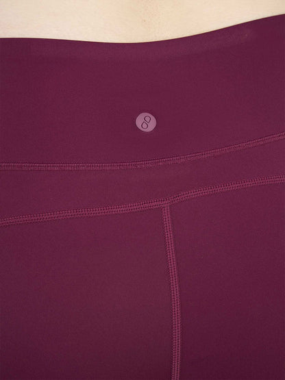 Burgundy Sculpt Core Leggings Tights