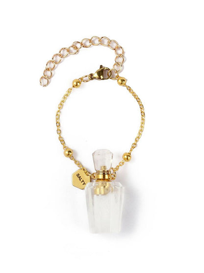 SALTY Women Howlite Perfume Bottle Charm Bracelet