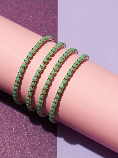 SALTY Pack of 2 Women Set of 4 Seaglass Stretchable Band