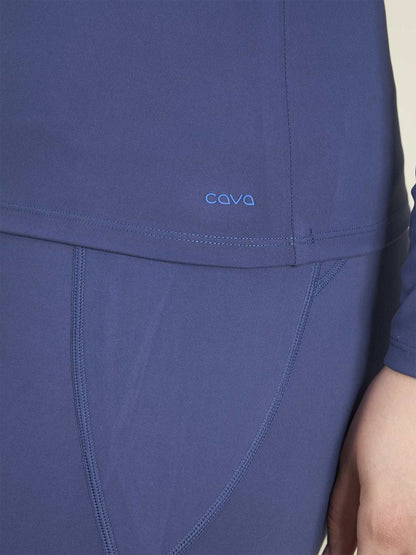 Women Navy Sculpt Scoop Top
