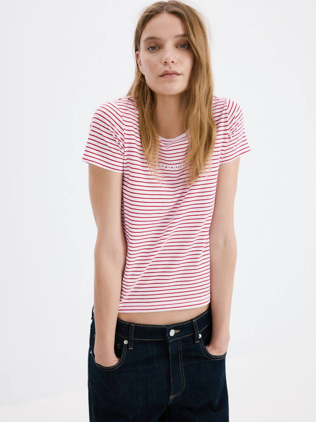 Women Striped Pure Cotton T-shirt