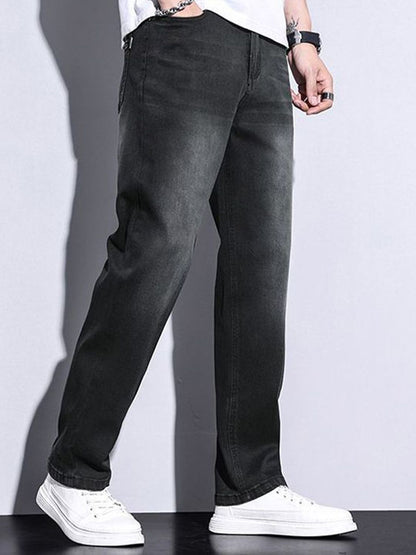 Men Regular Fit Mid-Rise Heavy Fade Jeans